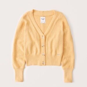 Abercrombie cropped knit cardigan | Small